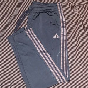 Adidas side stripe sweatpants